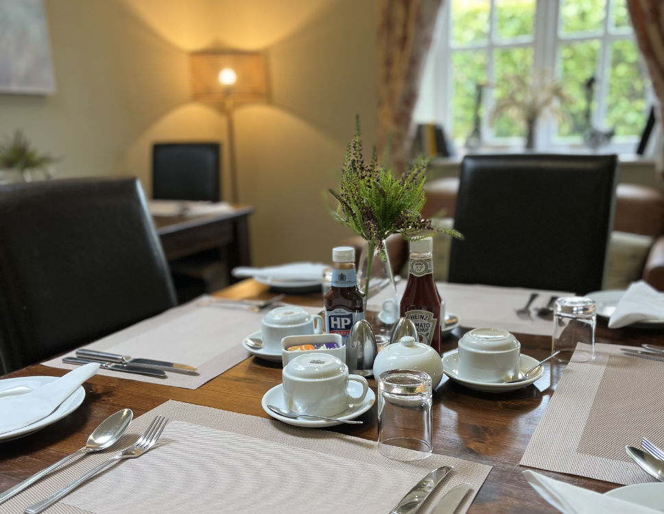 Breakfast table