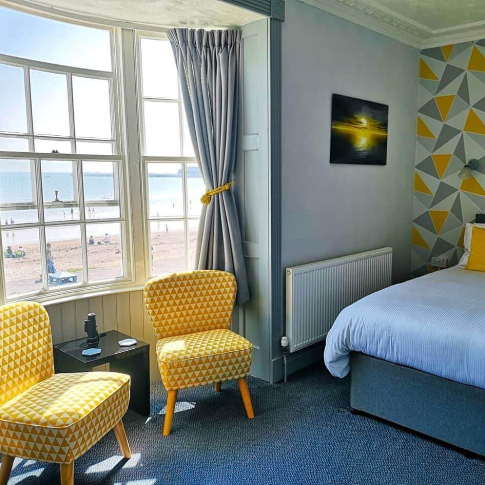 Sea view from a Superior bedroom at The Brunswick