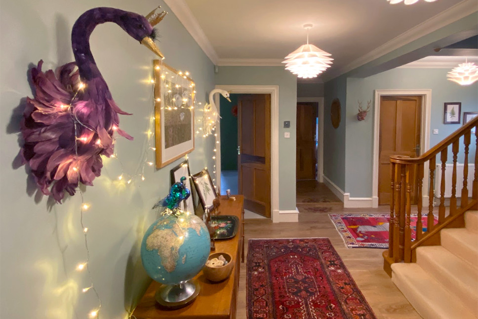 The entrance hall at Wildwood bed and breakfast