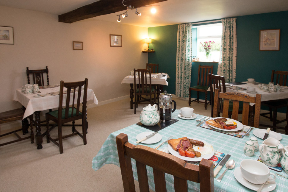 Breakfast in the dining room at Easterside Farm
