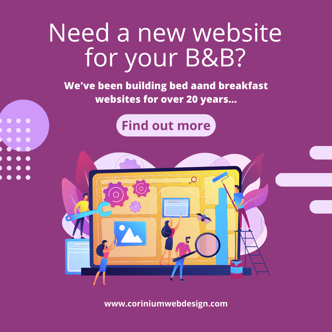 Website design for bed and breakfast businesses